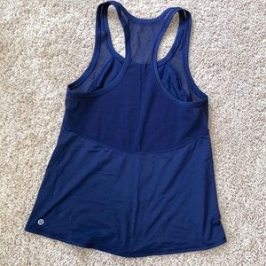 Lululemon navy mesh tank